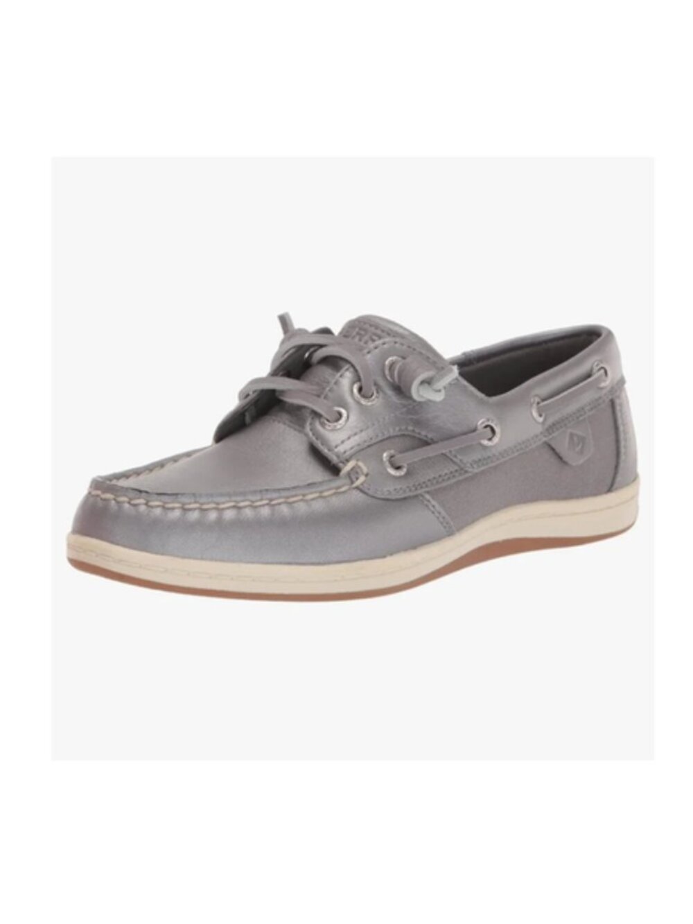 Sperry Size 6.5 EU 37 Women's Gray Pearlized Boat Shoes Songfish Core sts87441
